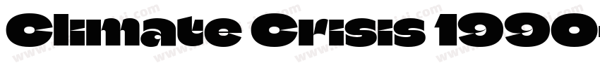 Climate Crisis 1990字体转换